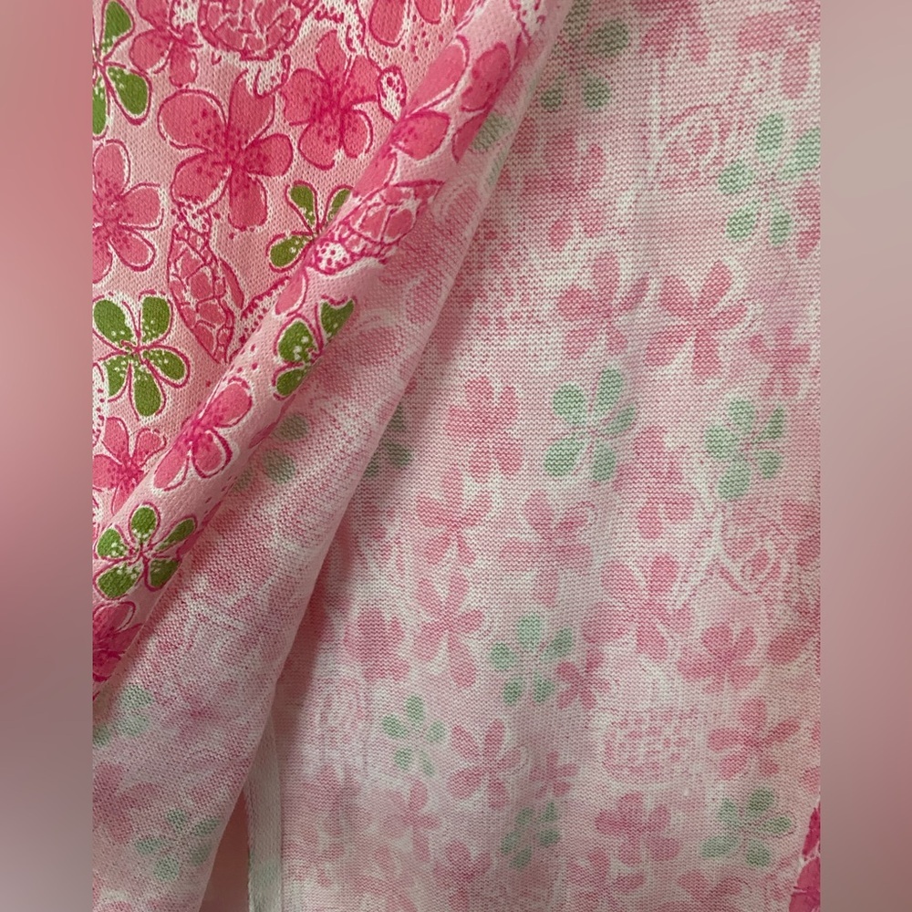 Lilly Pulitzer Knit Scarf Floral Pink - Picture 5 of 9